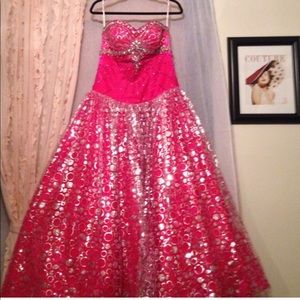 Hot Pink Ball Gown